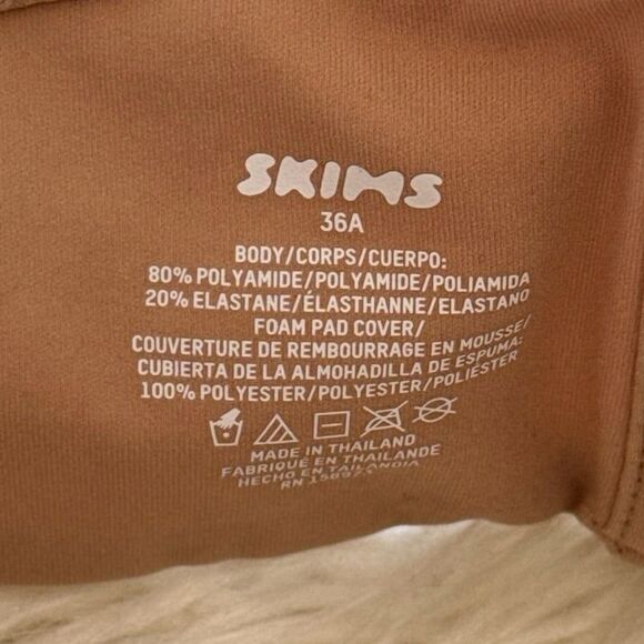 Skims Fits Everybody Strapless Bra Clay Size 36A - Picture 7 of 7